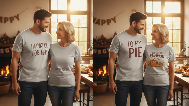 How To Match Your Thanksgiving Shirts Without Going Overboard